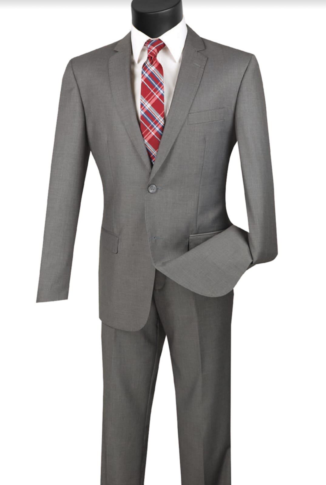 Oxford Men’s Grey Tailored Suit – Modern Fit Formalwear