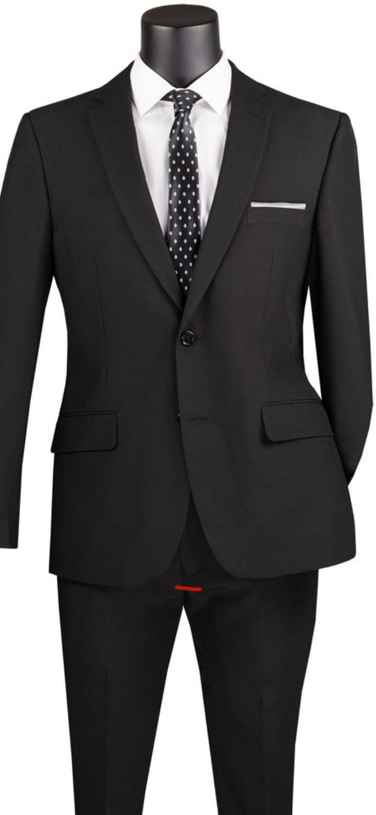 Oxford Black Executive Suit – Modern Tailored Professional Fit