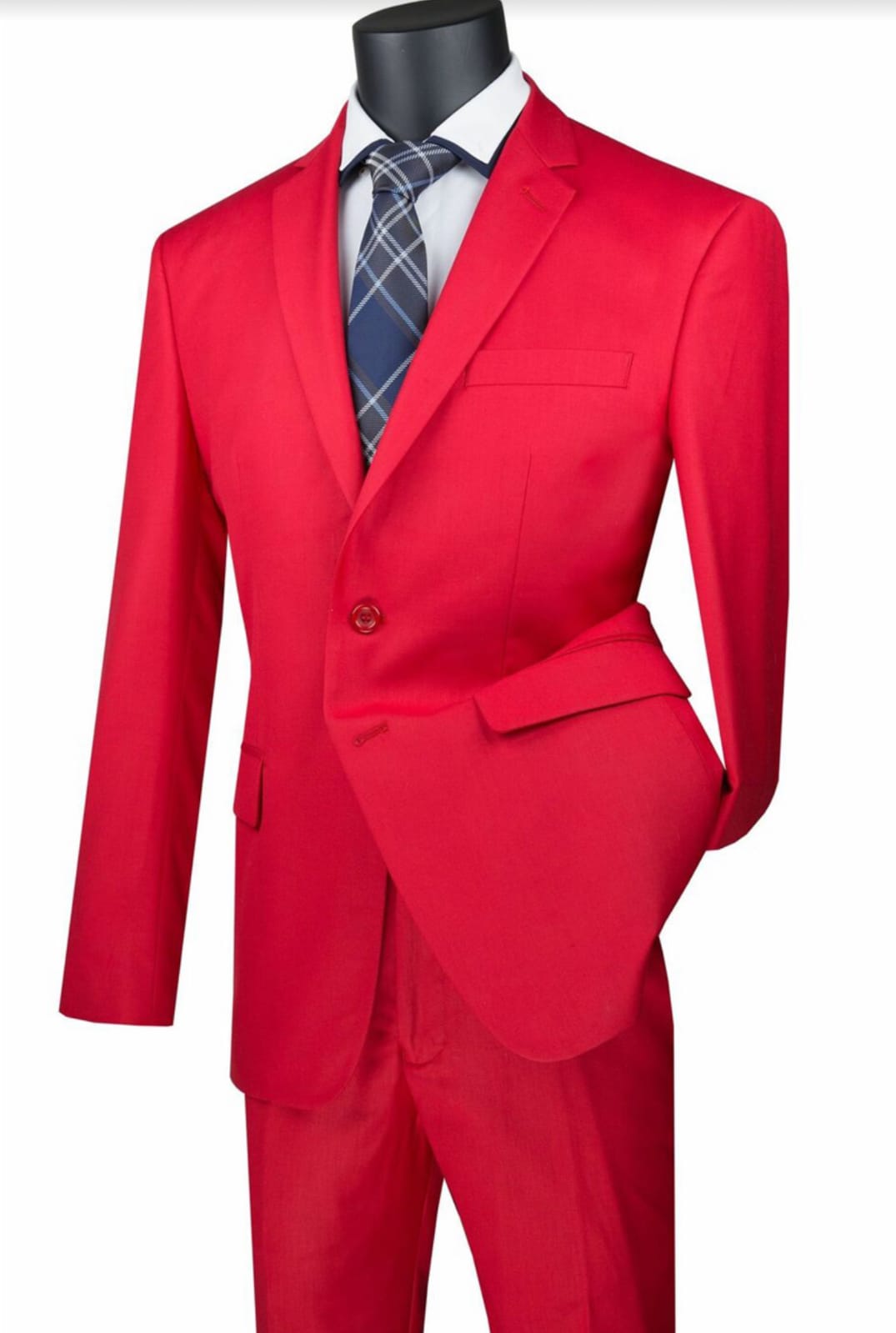 Oxford Bold Red Modern Fit Suit – Confident Stylish Formalwear