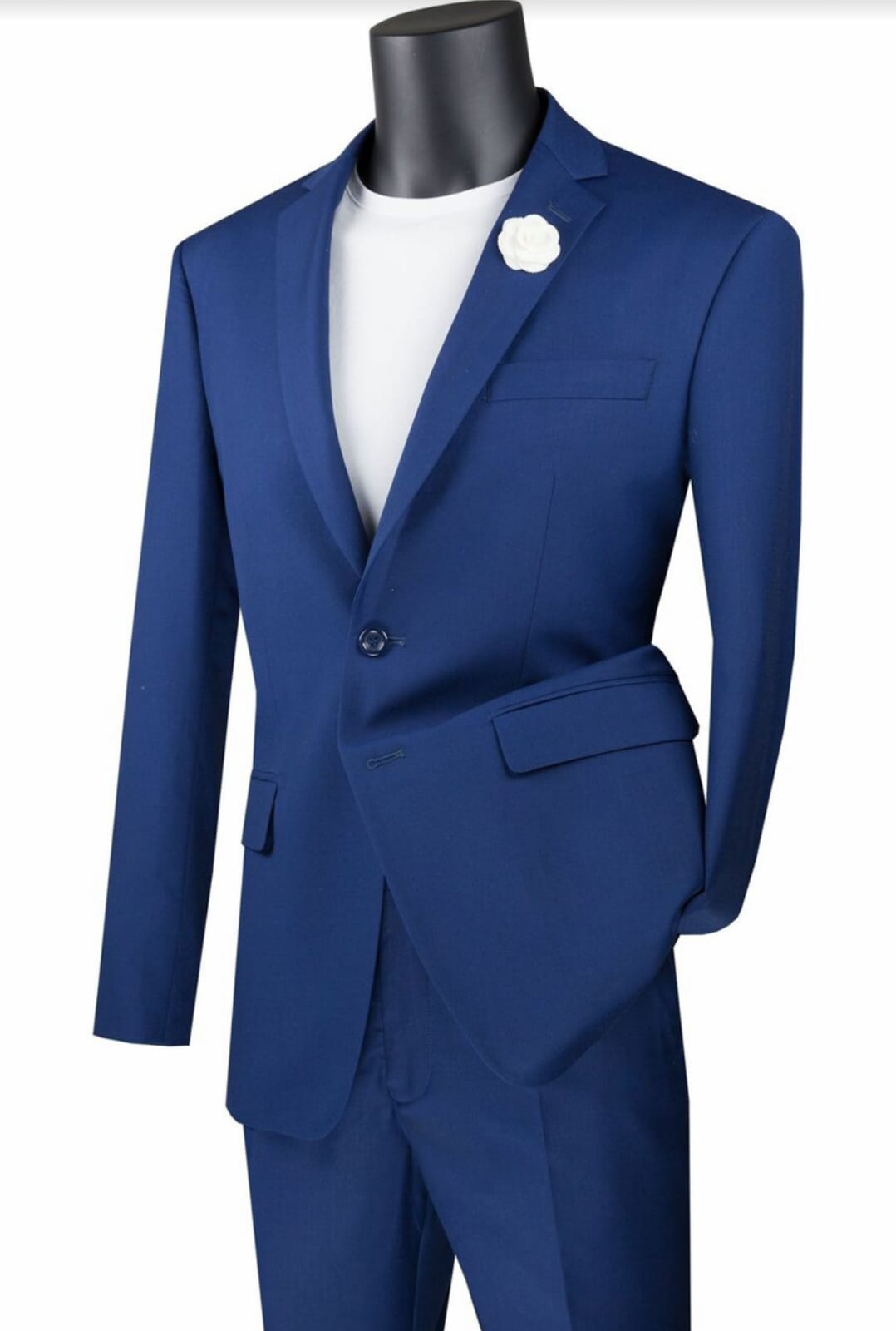 Oxford Navy Blue Modern Fit Suit – Stylish Versatile Formalwear